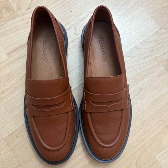 MADEWELL The‎ Vernon Loafer In Dried Maple Brown Size 6.5 - Picture 2 of 8